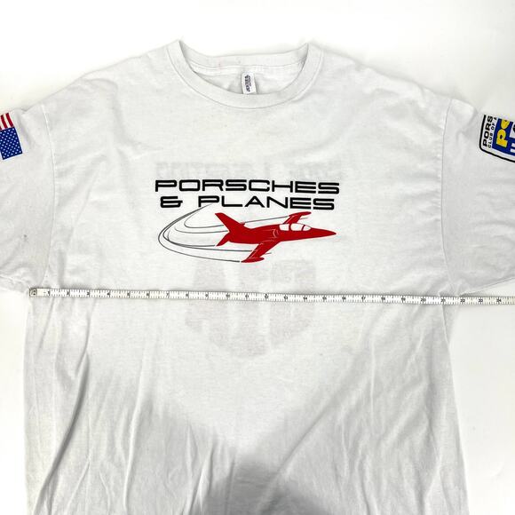 Porsches & Planes PCA Chicago Region Code 1 Aviation T Shirt Jerzees Size XL - Picture 4 of 9